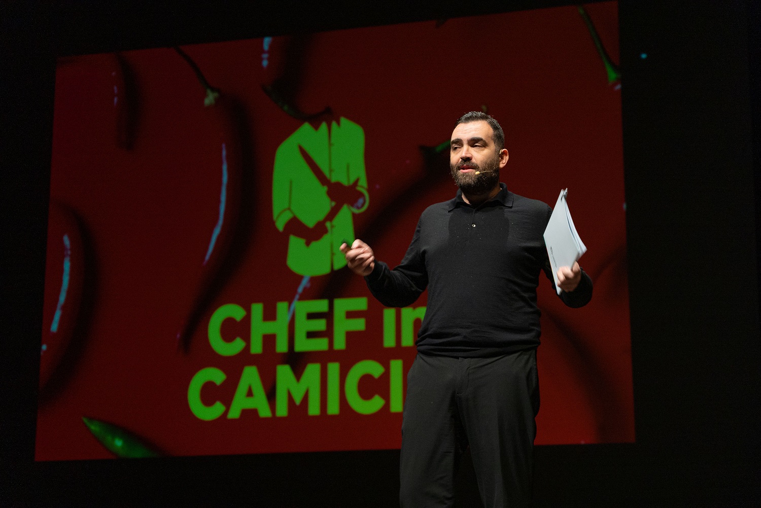 Intervento di protagonisti di Chef in Camicia durante IT'S DAY terza edizione - digital contents